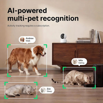 Hawkray Smart Monitor for Homes | 360° Coverage | 3MP 2K HD | AI Pet Recognition | 2-Way Audio and Home Security