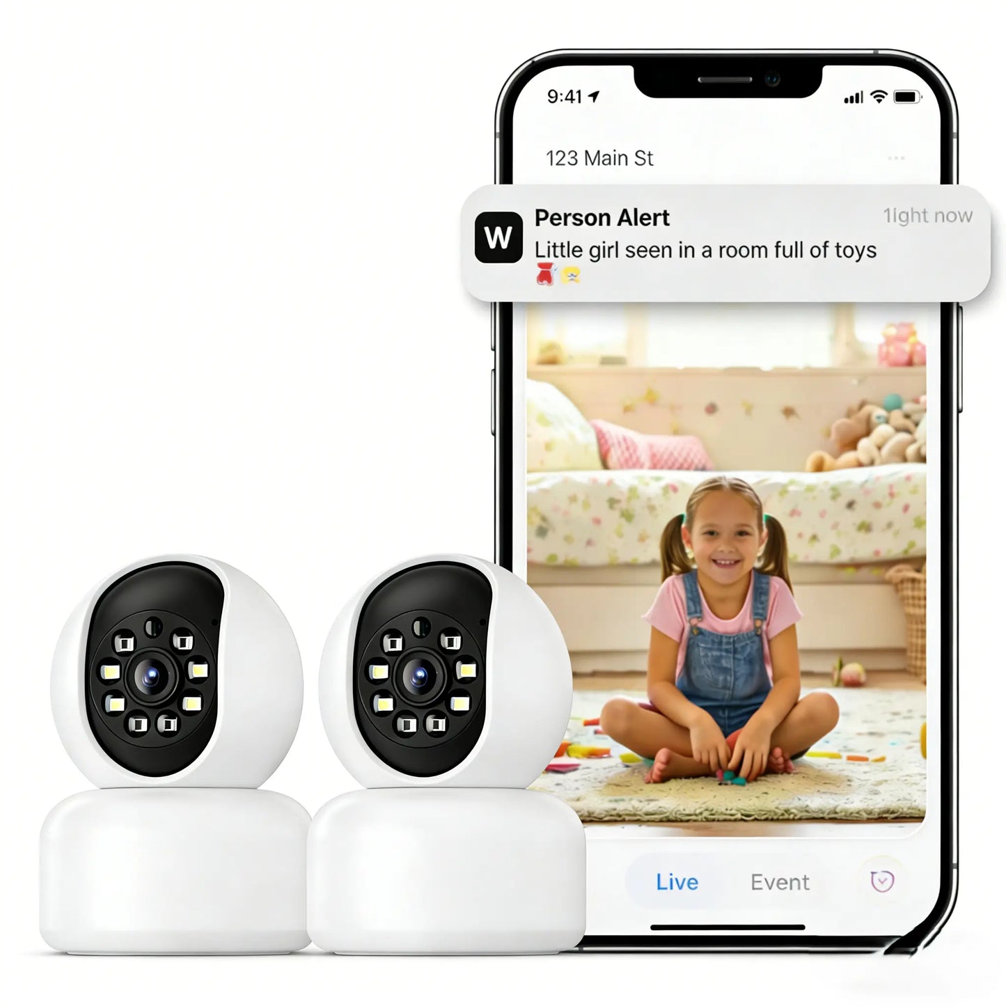 Hawkray Smart Monitor for Homes | 360° Coverage | 3MP 2K HD | AI Pet Recognition | 2-Way Audio and Home Security