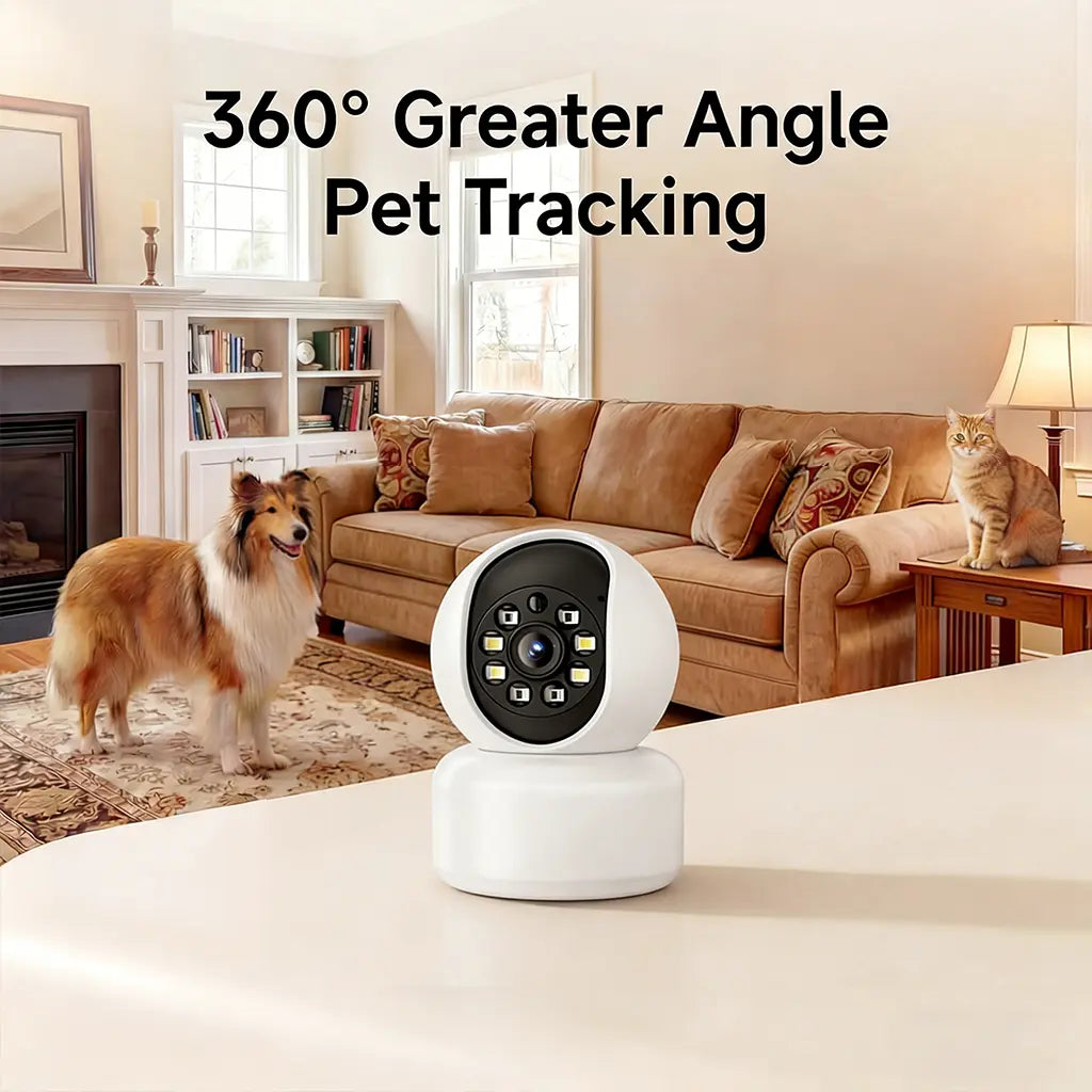 Hawkray Smart Monitor for Homes | 360° Coverage | 3MP 2K HD | AI Pet Recognition | 2-Way Audio and Home Security